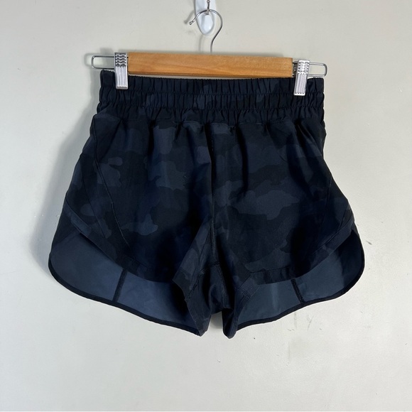 Lululemon Track That Shorts Womens 6 Deep Coal Camo 3" High Rise Heritage 365 - Picture 3 of 11
